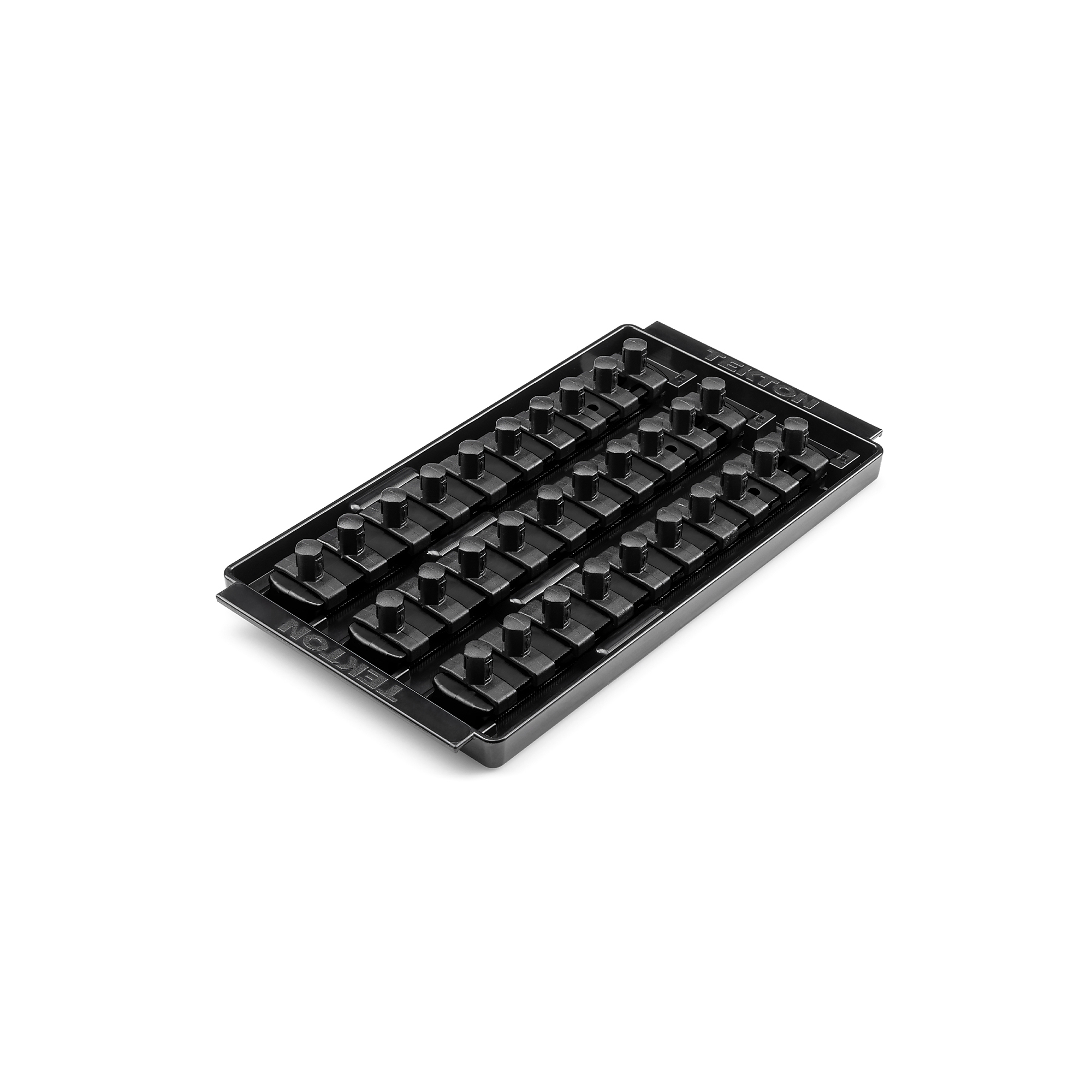 TEKTON 3/8 Inch Drive 3-Rail Socket Organizer Set, Black (30-Tool) | OST15230